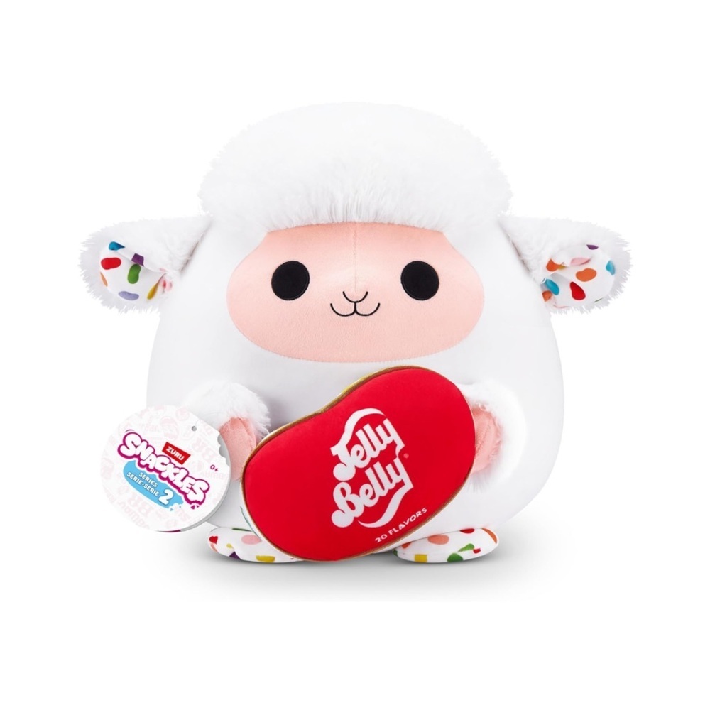 Zuru Snackles Lamb with Jelly Belly Heart Plush (8”), Limited Edition - NWT